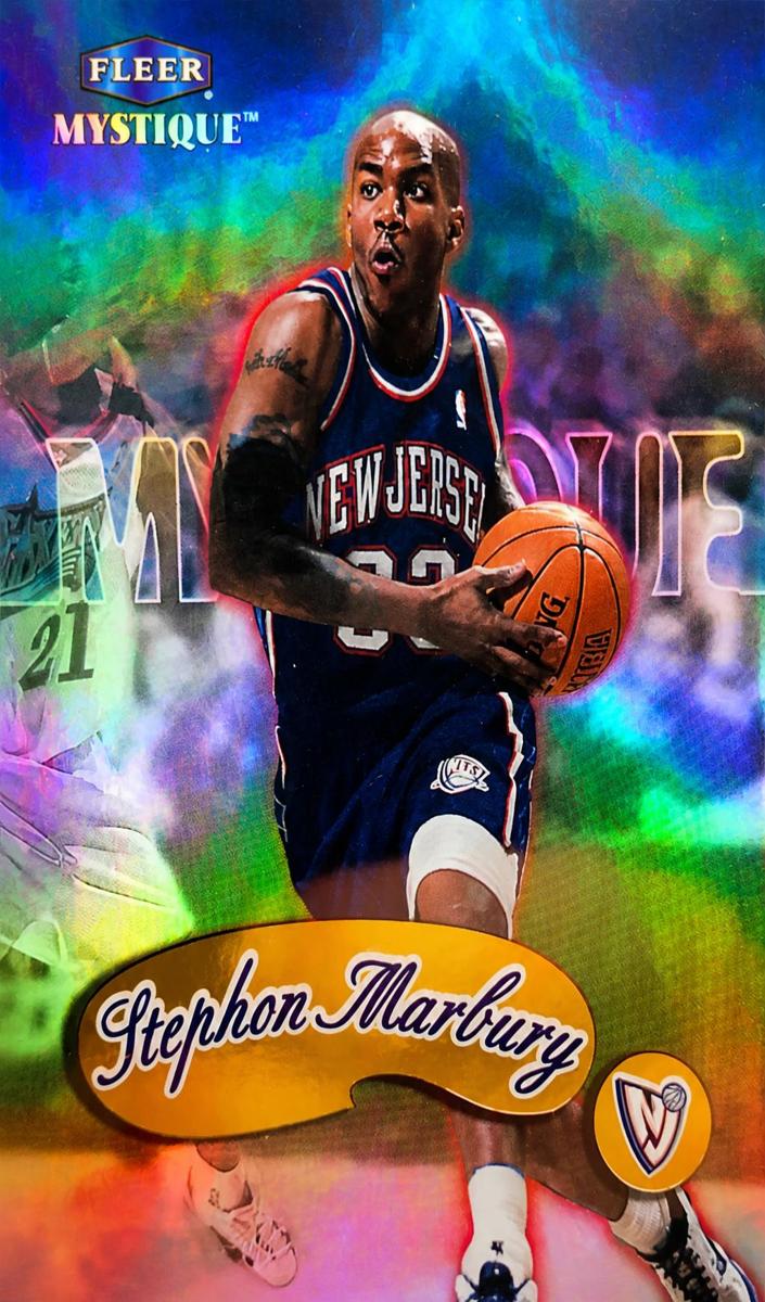 1999 Fleer Mystique Basketball Gold Stephon Marbury #53