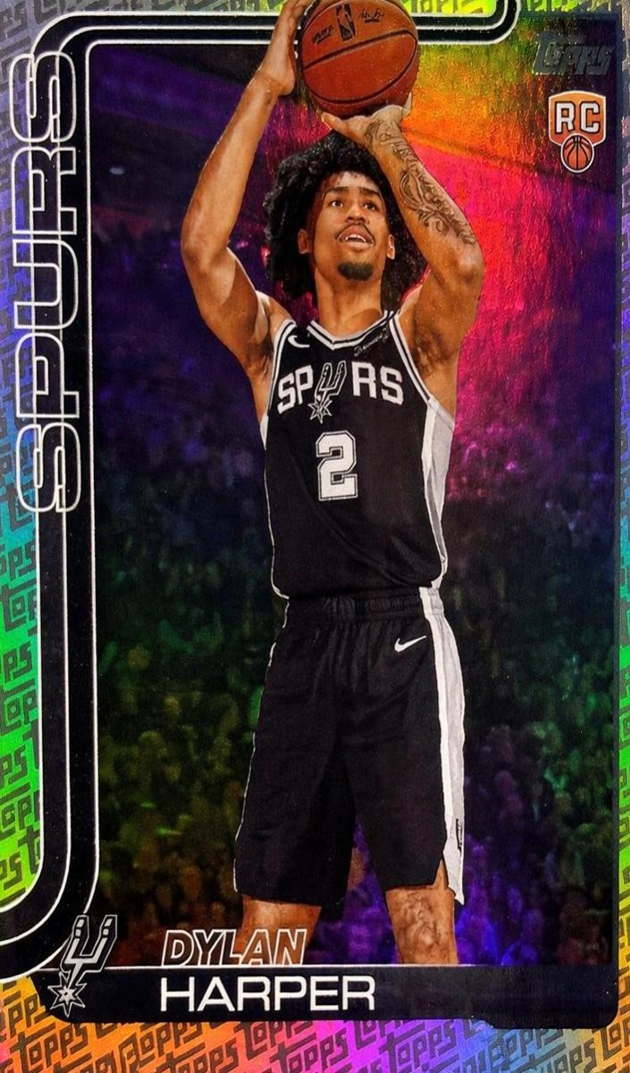 2025 Topps Basketball Topps Foil Pattern Dylan Harper #202 SGC 10