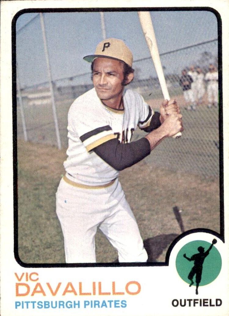 1973 Topps Baseball Vic Davalillo #163 PSA 9