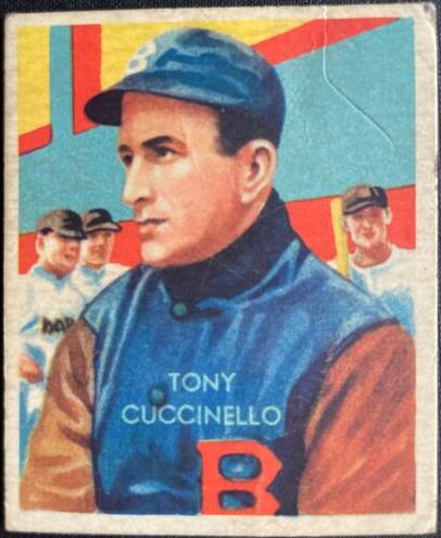 1935 Diamond Stars Baseball Tony Cuccinello #55 PSA 6