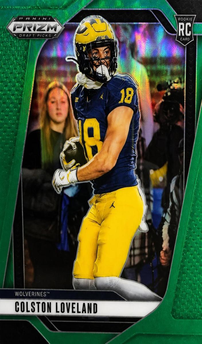2025 Panini Prizm Draft Picks Football Green Colston Loveland #67