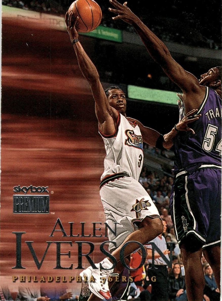 1999 Skybox Premium Basketball Allen Iverson #100