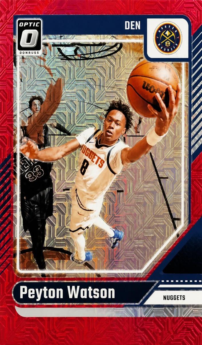 2024 Donruss Optic Basketball Choice Red Peyton Watson #216