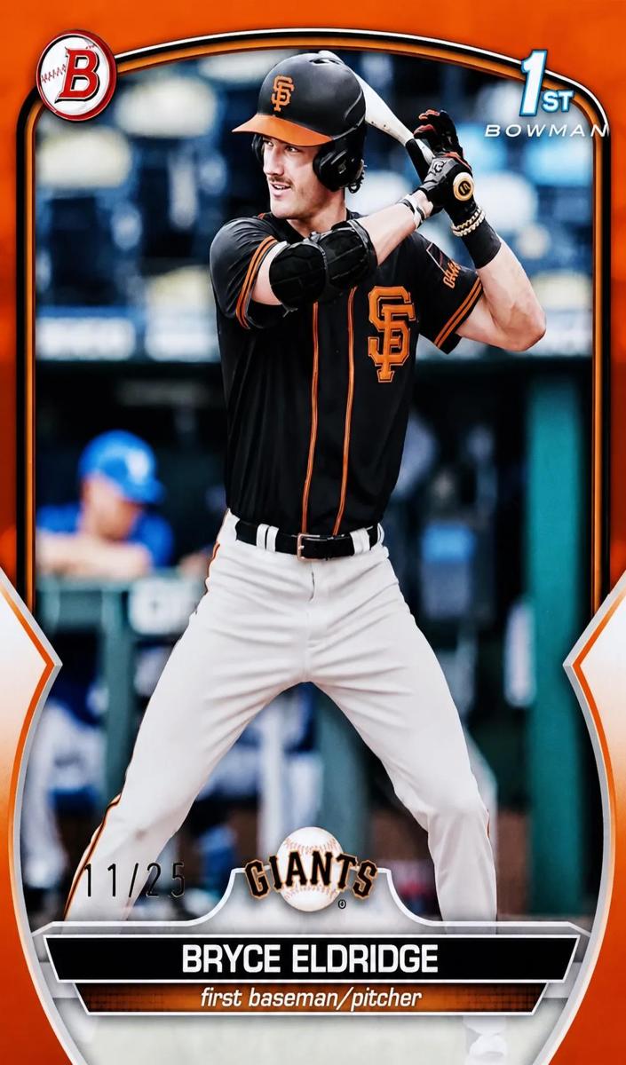 2023 Bowman Draft Baseball Orange Bryce Eldridge #BD-107 PSA 8
