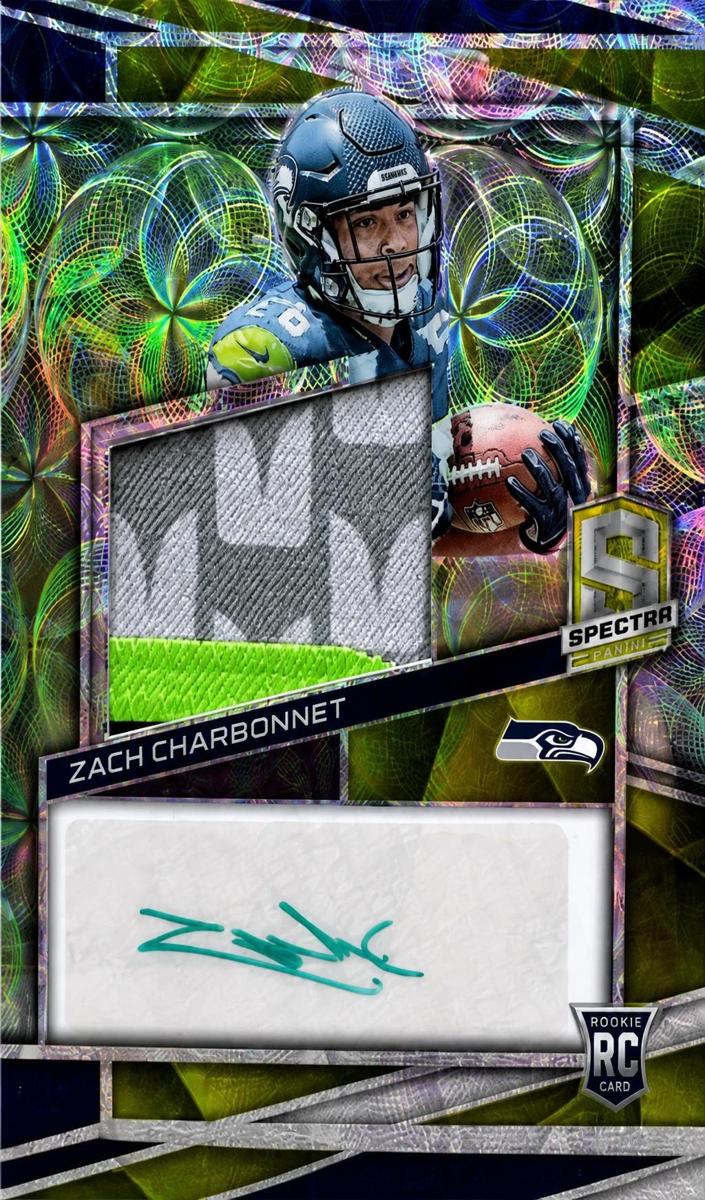 2023 Panini Spectra Football Neon Green Zach Charbonnet #241