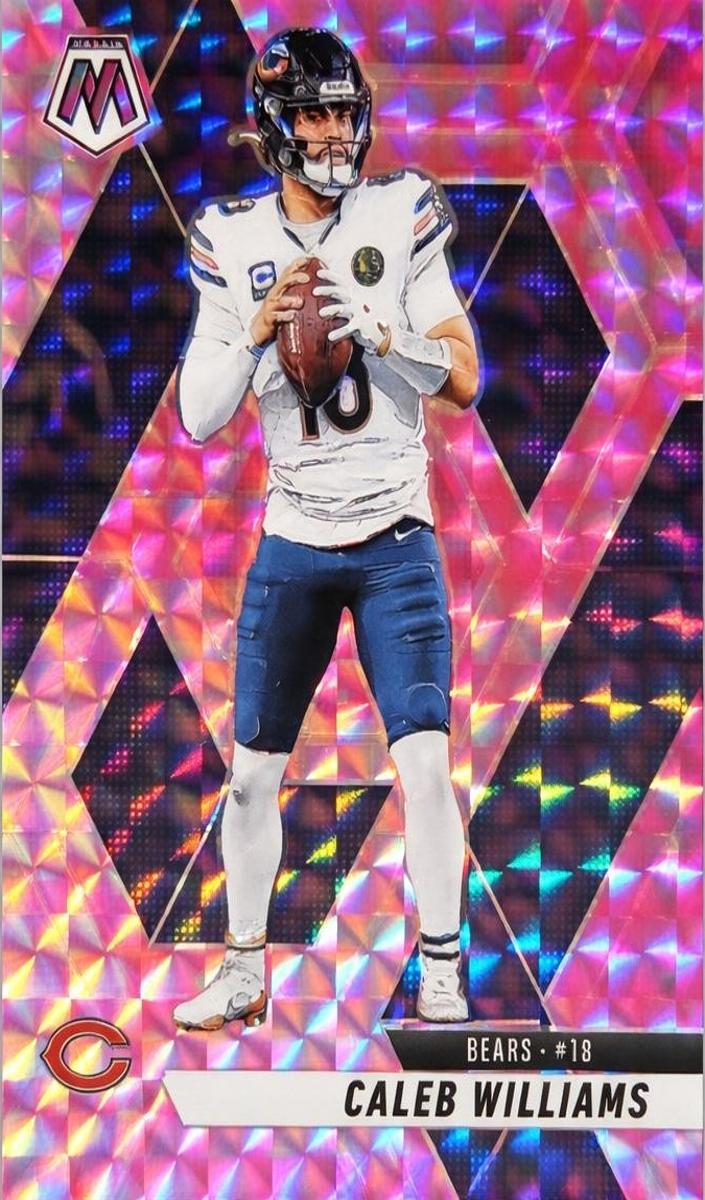 2025 Panini Mosaic Football Camo Pink Caleb Williams #22