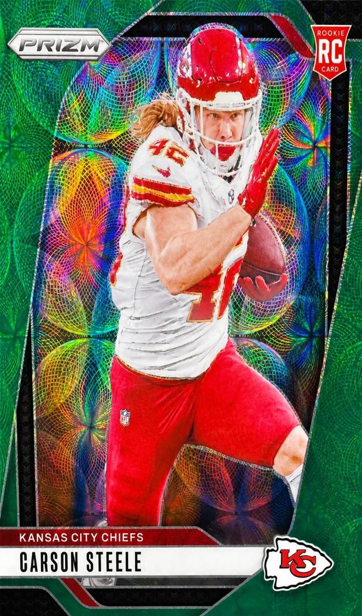 2024 Panini Prizm Football Green Scope Carson Steele #377