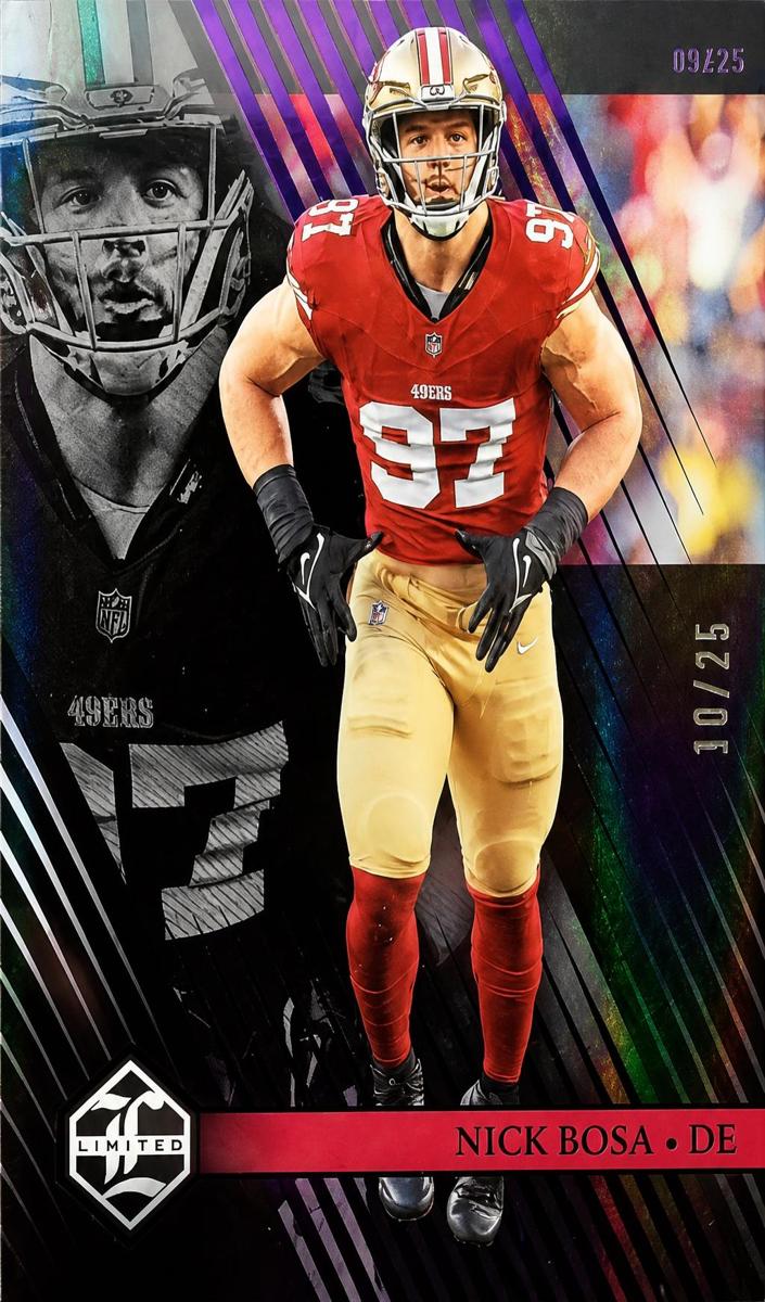 2023 Panini Limited Football Amethyst Spotlight Nick Bosa #90