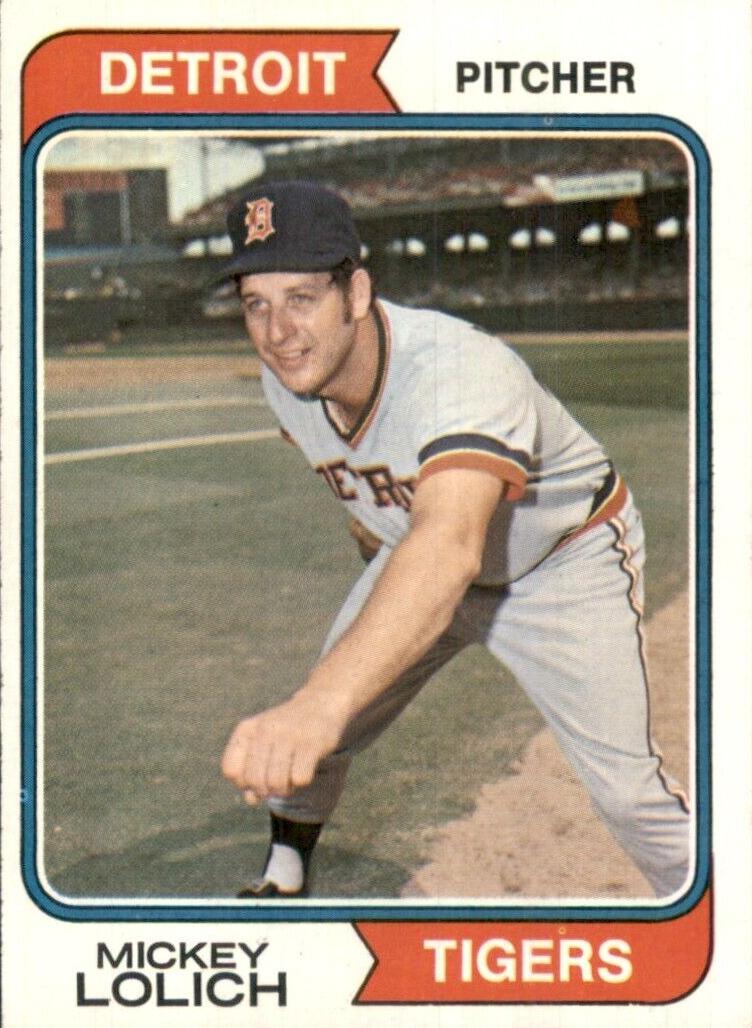 1974 Topps Baseball Mickey Lolich #9 PSA 7.5