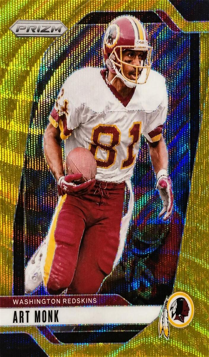 2024 Panini Prizm Football Gold Wave Art Monk #294