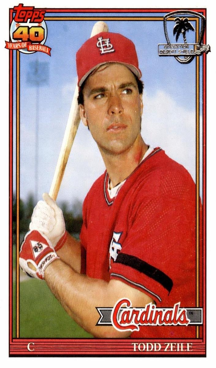 1991 Topps Baseball Todd Zeile #616 PSA 8