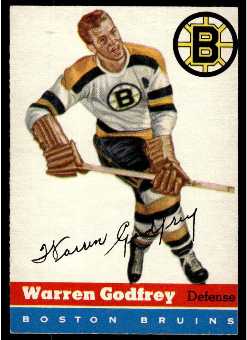 1954 Topps Hockey Warren Godfrey #50 PSA 6