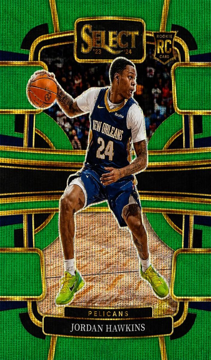 2023 Panini Select Basketball Green Wave Jordan Hawkins #72