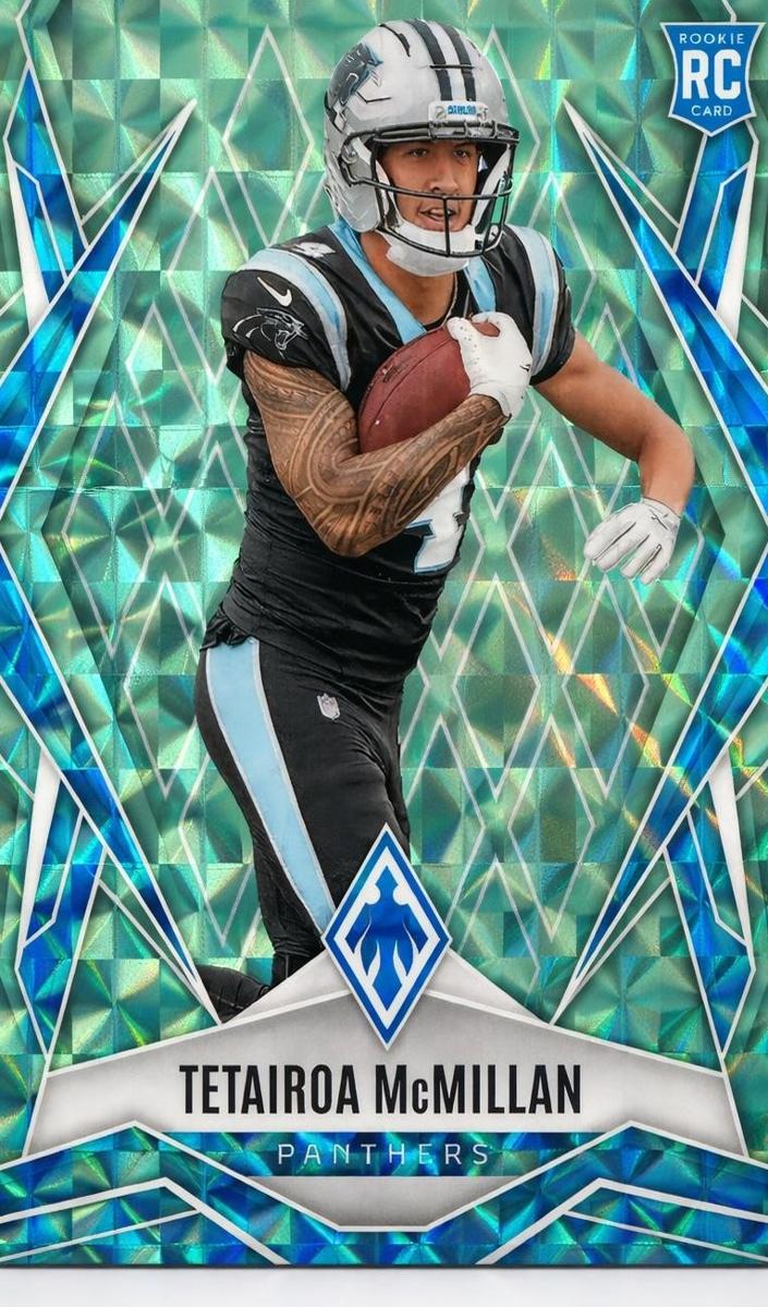 2025 Panini Phoenix Football Teal Pyramids Tetairoa McMillan #155