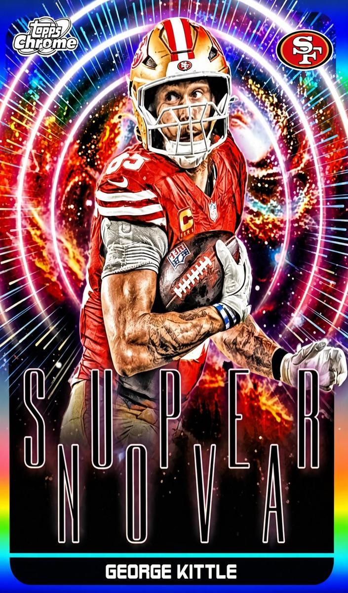 2025 Topps Cosmic Chrome Football George Kittle #SPN-23