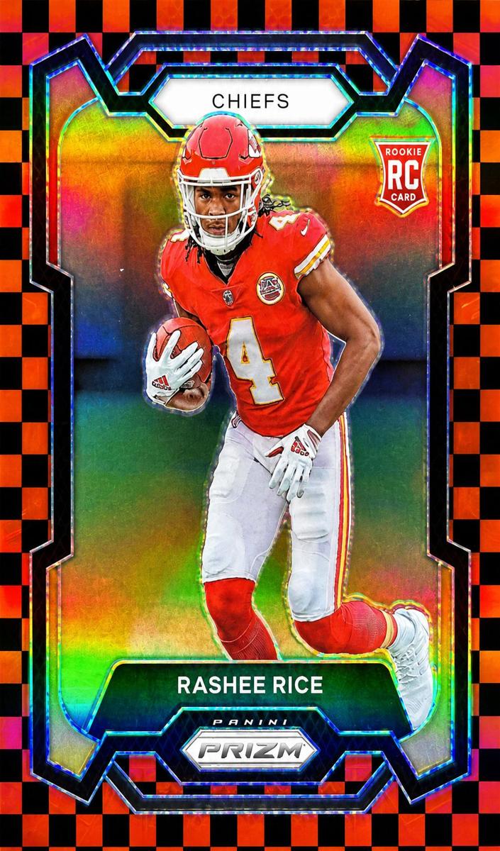 2023 Panini Prizm Football Black and Red Checker Rashee Rice #350 PSA 9