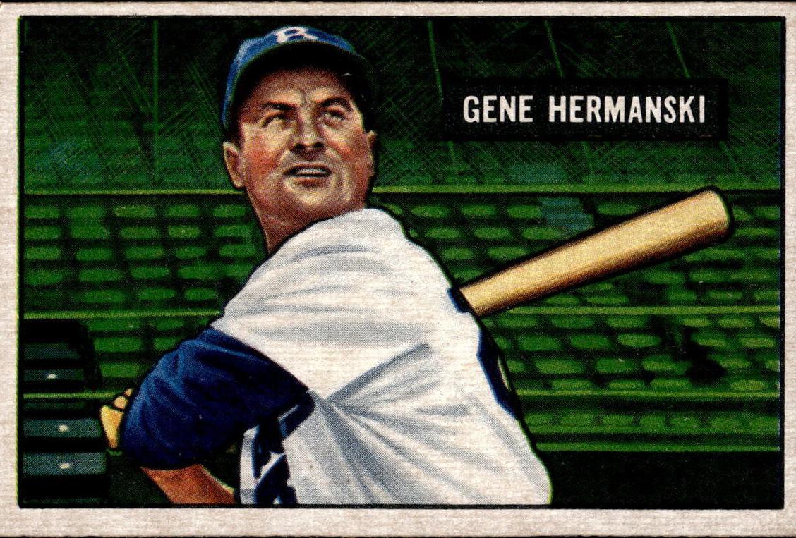 1951 Bowman Baseball Gene Hermanski #55 PSA 6