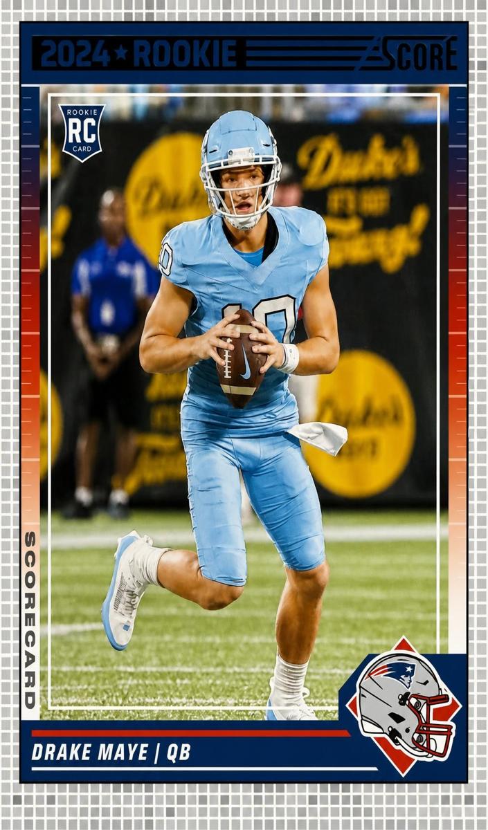 2024 Panini Score Football Scorecard Drake Maye #303