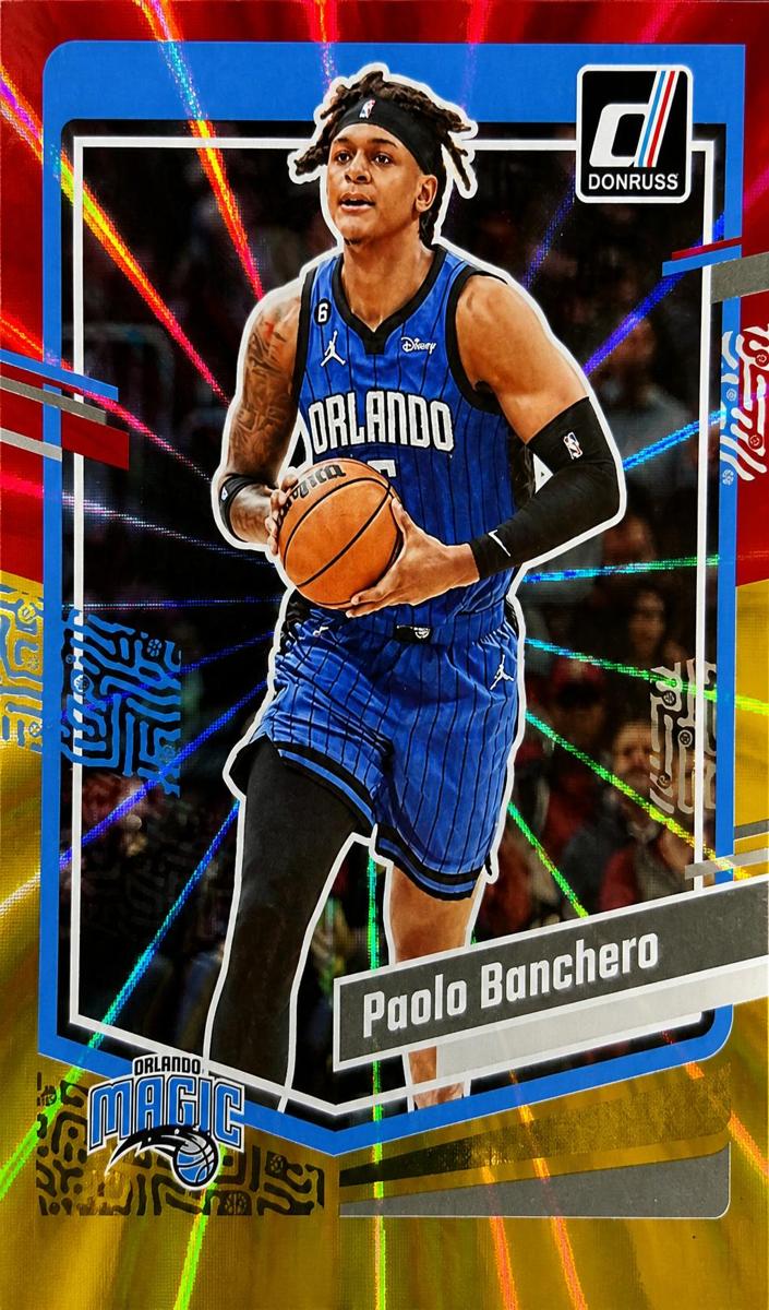 2023 Panini Donruss Basketball Red and Gold Laser Paolo Banchero #200