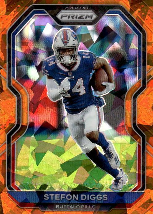 2020 Panini Prizm Football Orange Ice Prizm Stefon Diggs #3 PSA 10