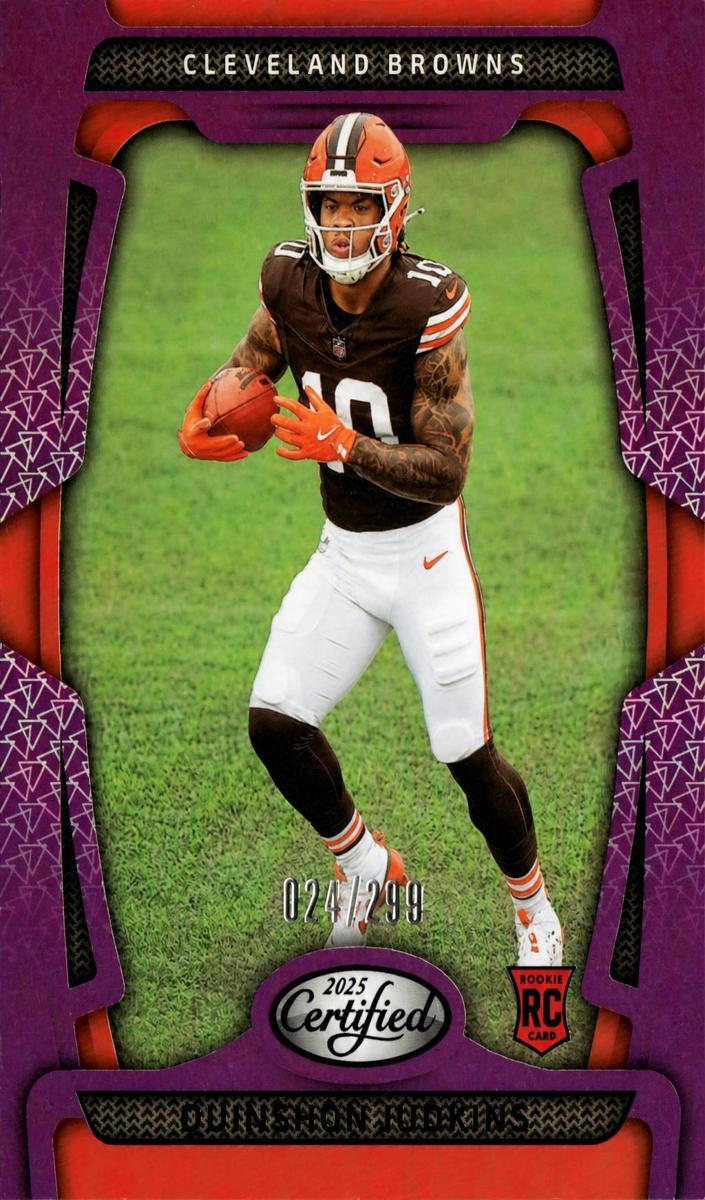 2025 Panini Certified Football Mirror Purple Quinshon Judkins #121