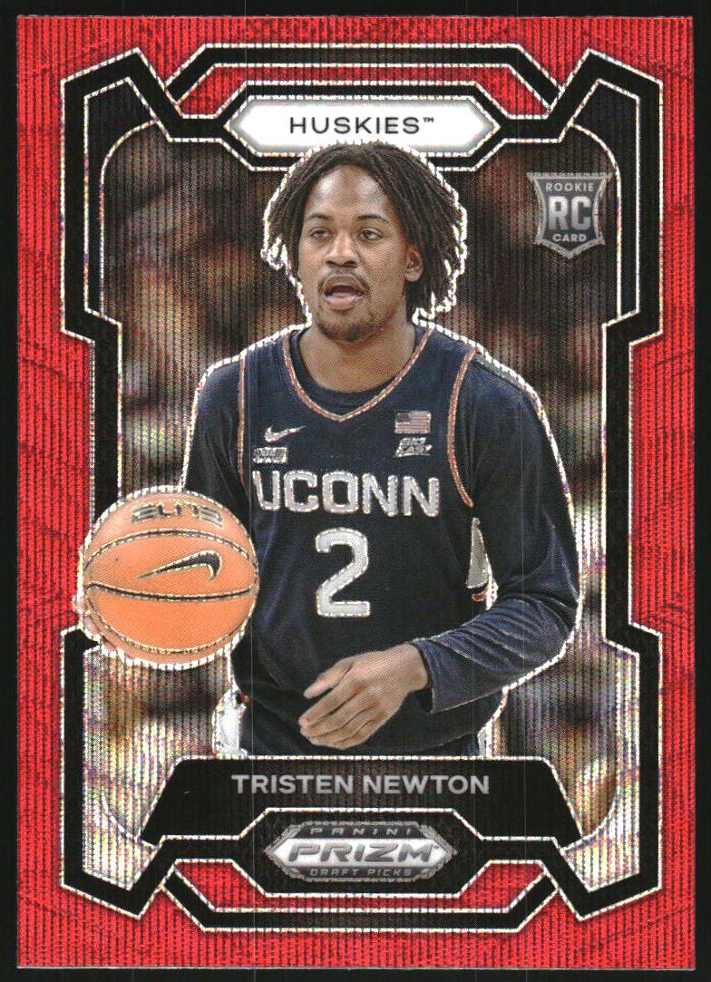 2024 Panini Prizm Draft Picks Basketball Red Wave Tristen Newton #51