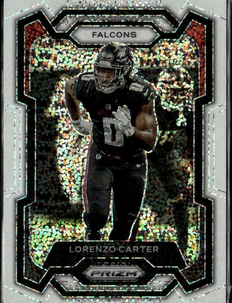 2023 Panini Prizm Football White Sparkle Lorenzo Carter #16