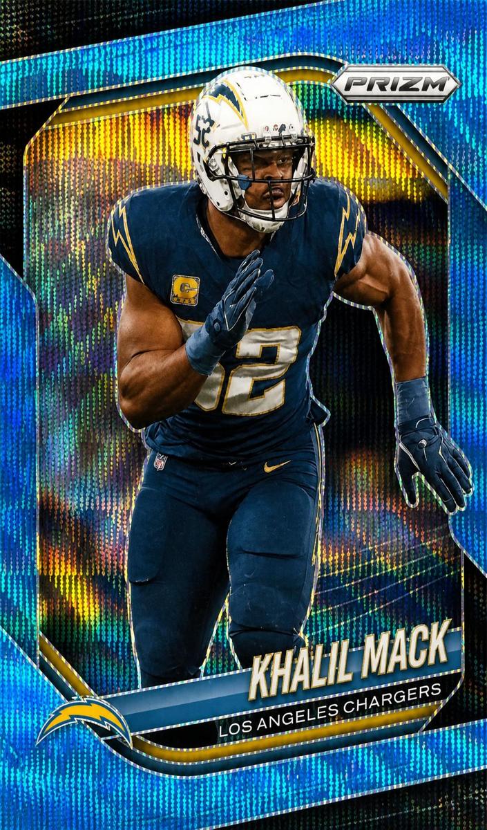 2025 Panini Prizm Football Blue Wave Khalil Mack #161