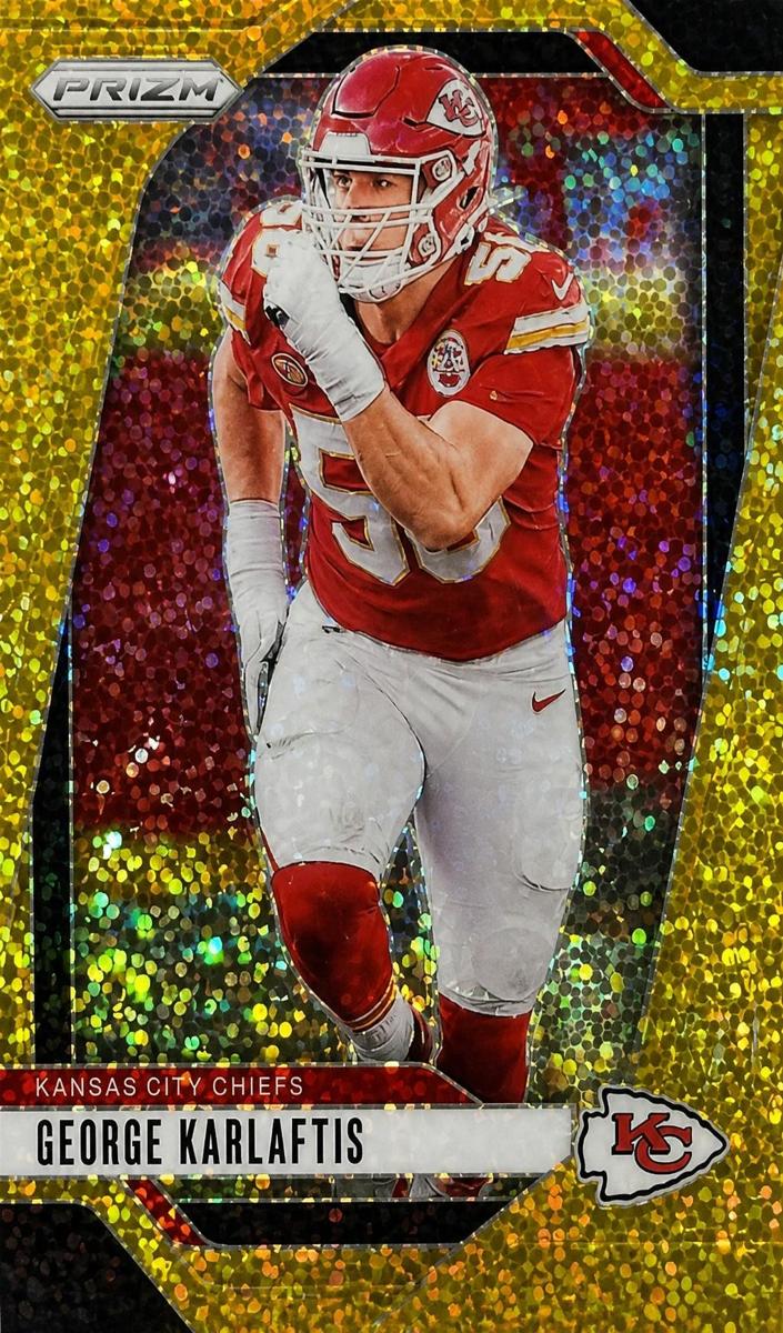 2024 Panini Prizm Football Gold Sparkle George Karlaftis #142