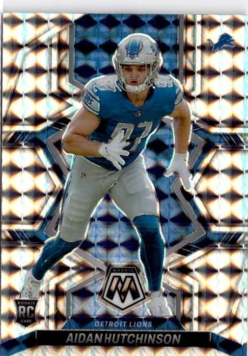 2022 Panini Mosaic Football Silver Aidan Hutchinson #320 PSA 8.5