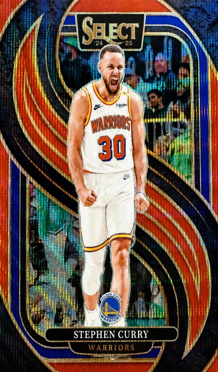 2024 Panini Select Basketball Red Wave Stephen Curry #143