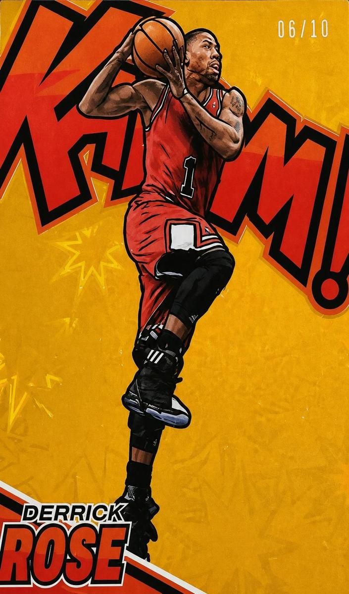 2025 Panini Signature Series Basketball Gold Derrick Rose #24