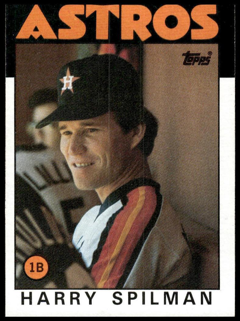 1986 Topps Baseball Harry Spilman #352 PSA 9