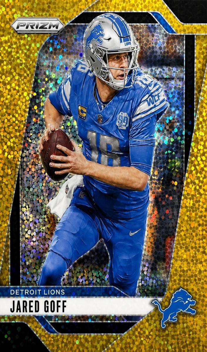 2024 Panini Prizm Football Gold Sparkle Jared Goff #92