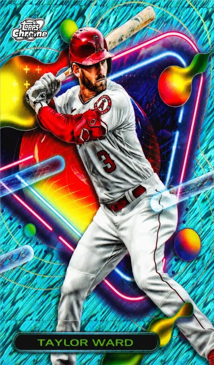 2023 Topps Cosmic Chrome Baseball Aqua Equinox Taylor Ward #87
