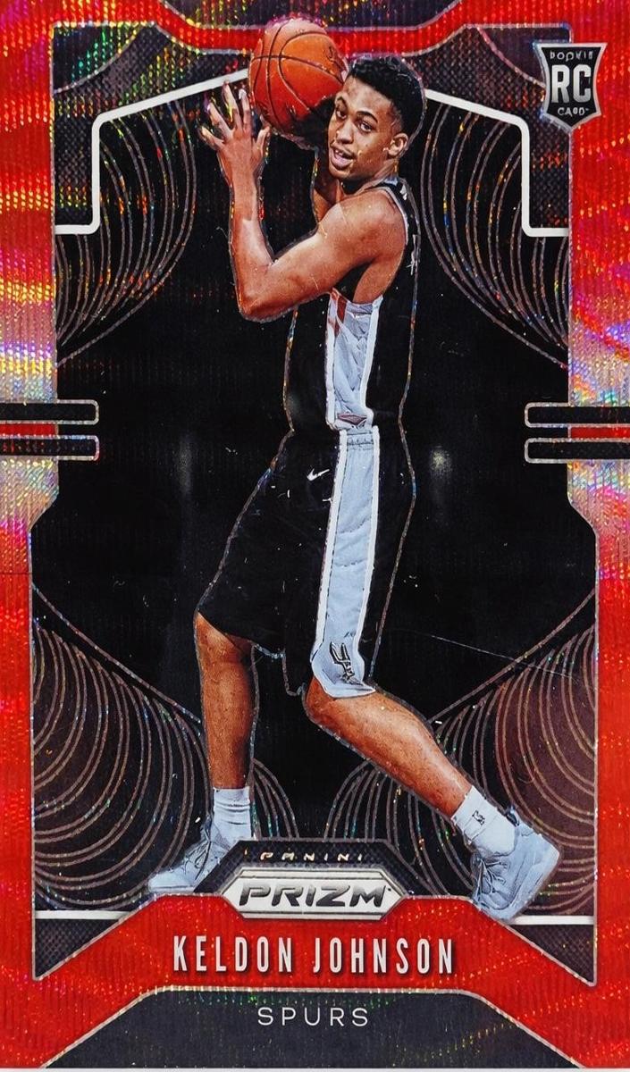 2019 Panini Prizm Basketball Ruby Wave Keldon Johnson #273 PSA 9