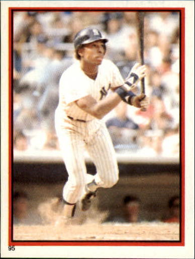 1983 Topps Stickers Baseball Willie Randolph #95 PSA 8