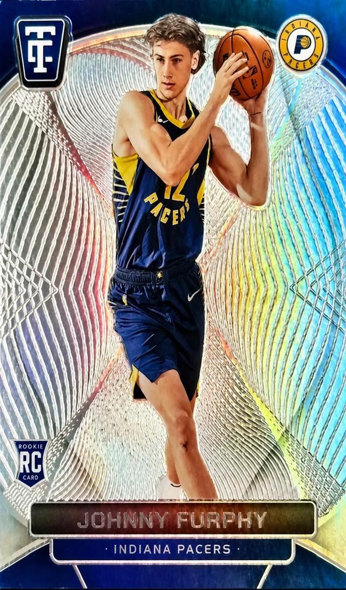 2024 Panini Totally Certified Basketball Mirror Platinum Silver Johnny Furphy #152
