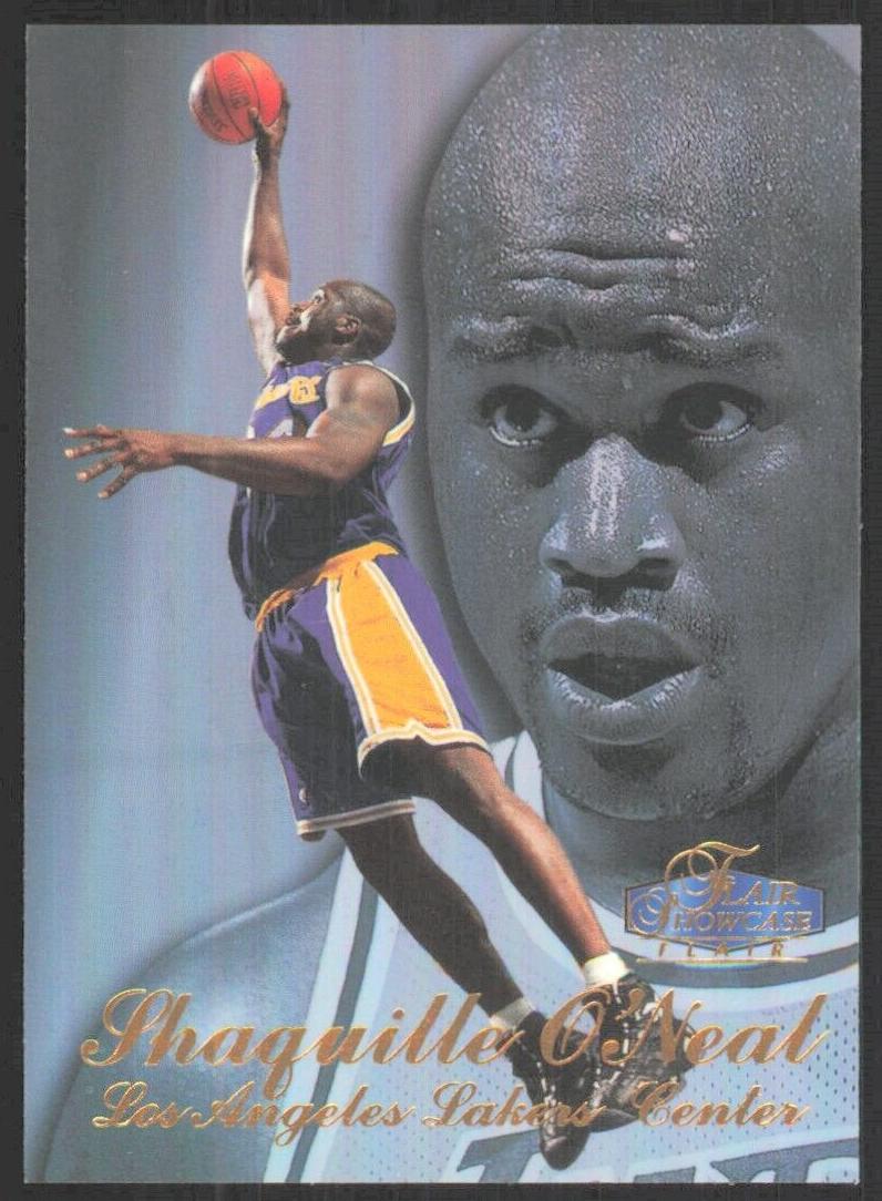 1997 Flair Showcase Basketball Row 3 Shaquille O'Neal #7 PSA 8