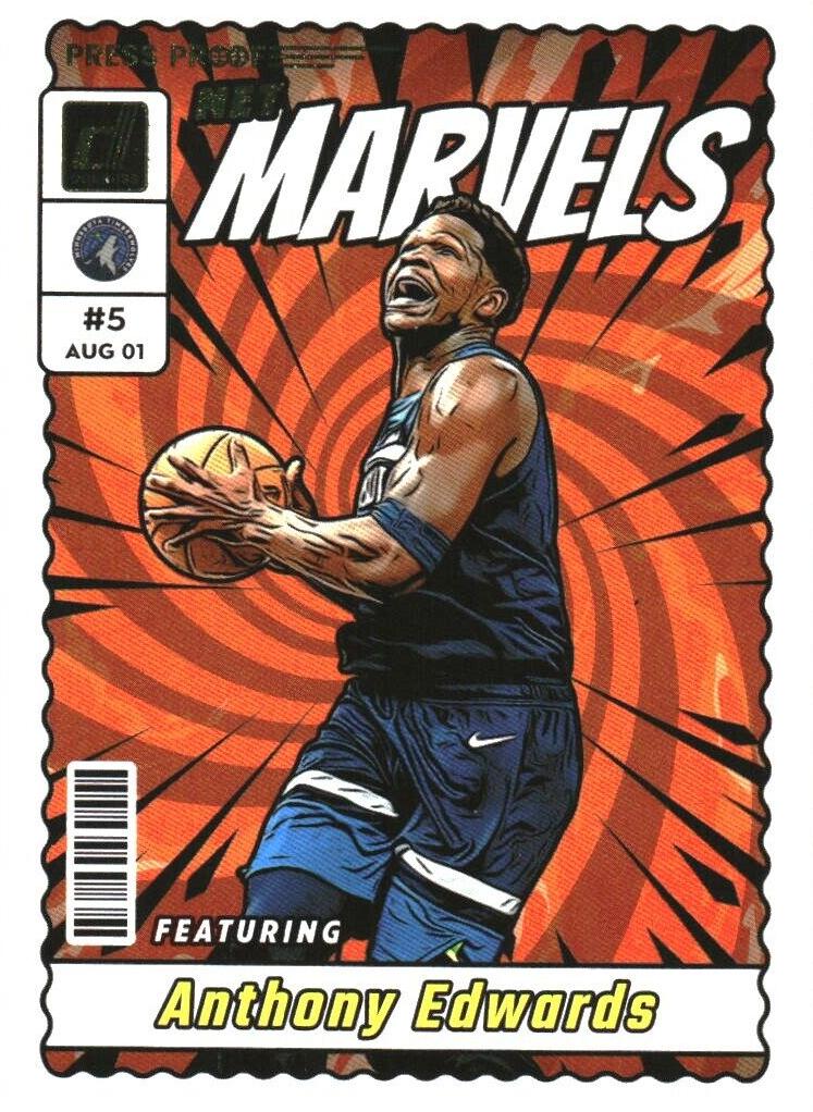 2023 Panini Donruss Basketball Press Proof Anthony Edwards #10 PSA 9
