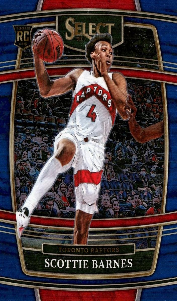 2021 Panini Select Basketball Blue Retail Scottie Barnes #74