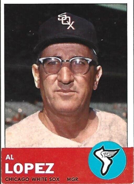 1963 Topps Baseball Al Lopez #458