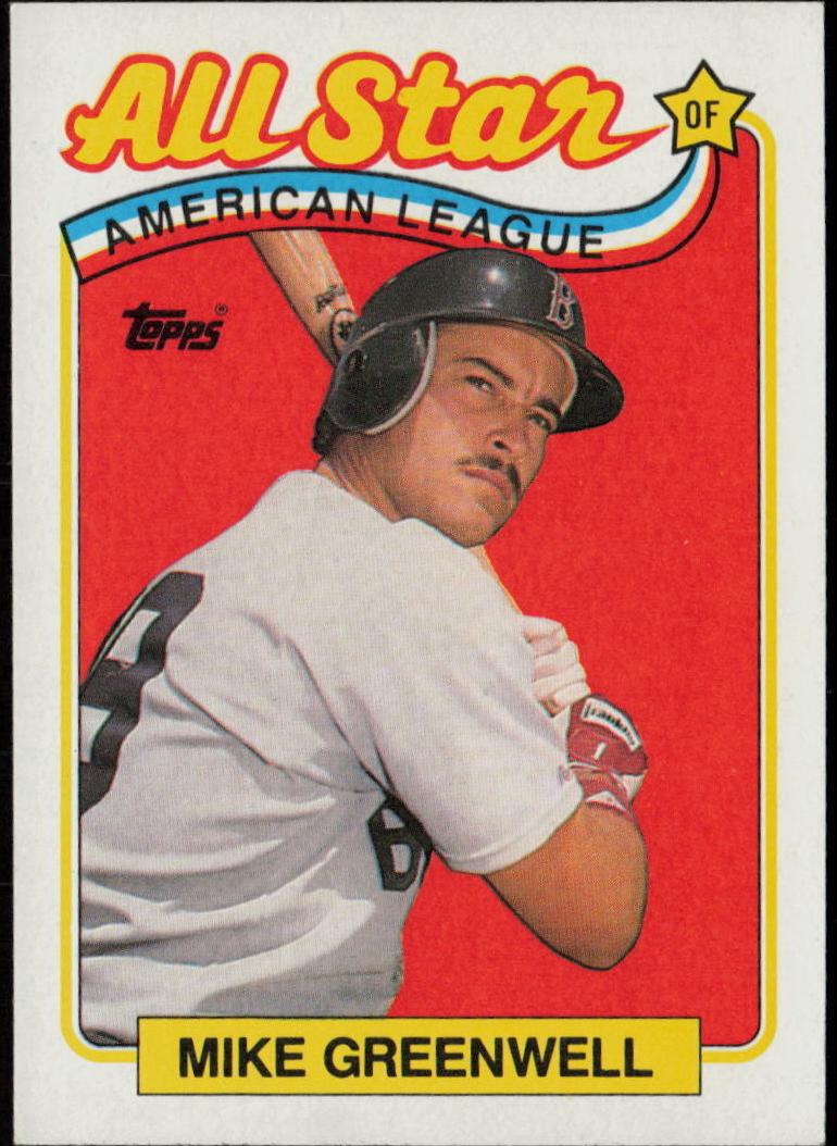 1989 Topps Baseball Mike Greenwell #402