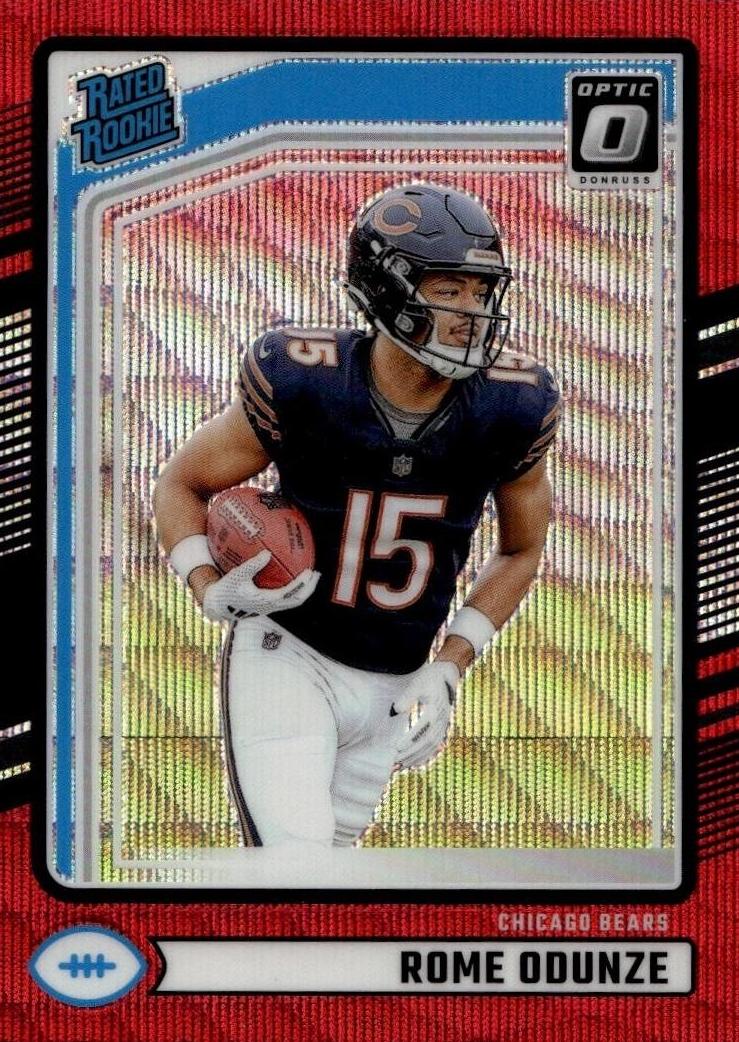 2024 Panini Donruss Football Red Wave Rome Odunze #309