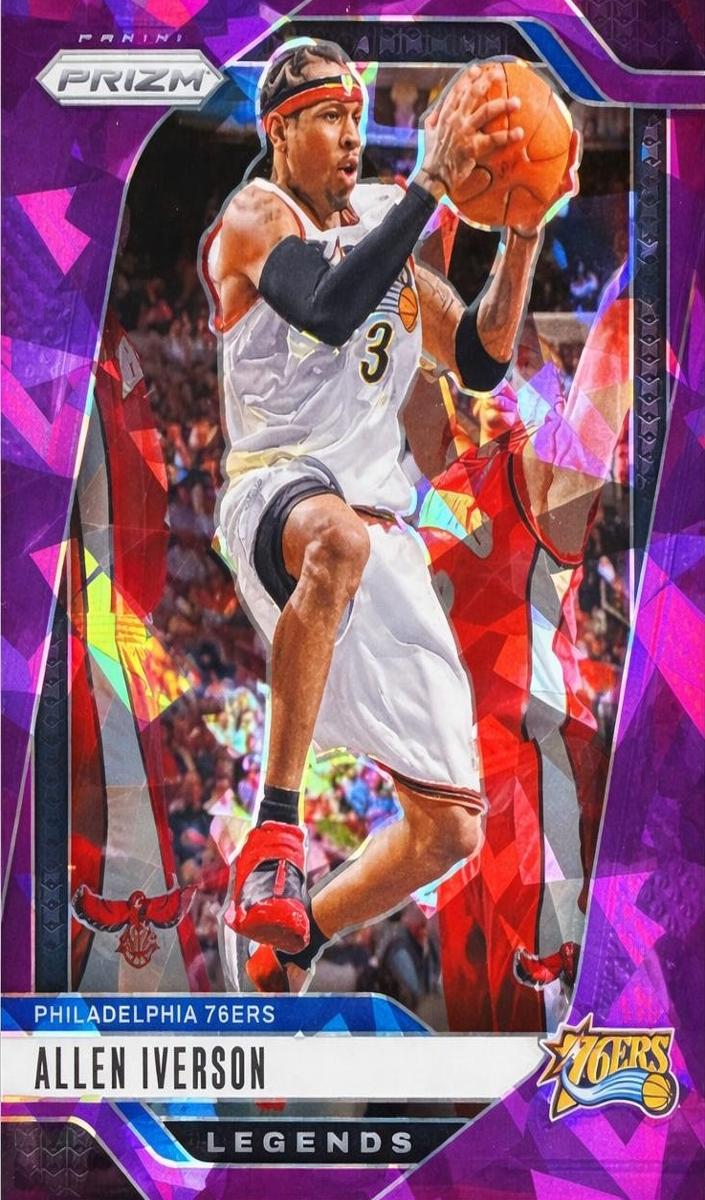 2024 Panini Prizm Basketball Purple Ice Allen Iverson #291