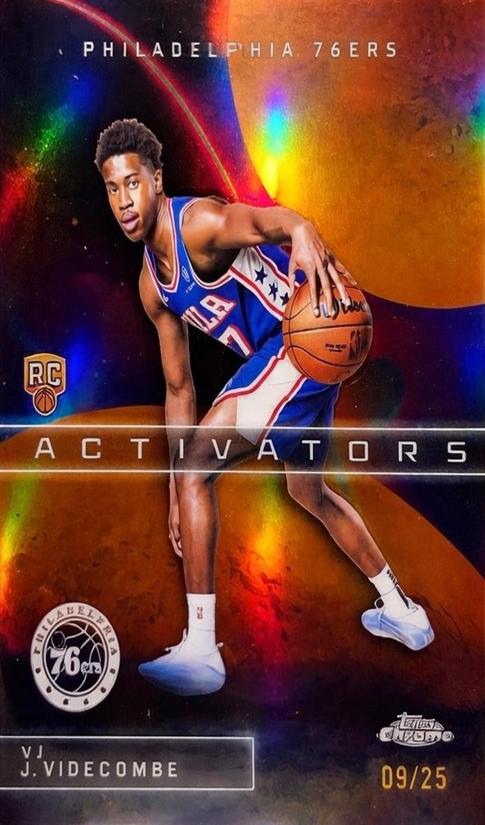 2025 Topps Chrome Basketball Orange Refractor VJ Edgecombe #AC-13