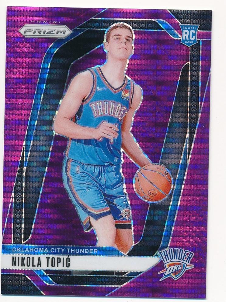 2024 Panini Prizm Basketball Purple Pulsar Nikola Topic #230