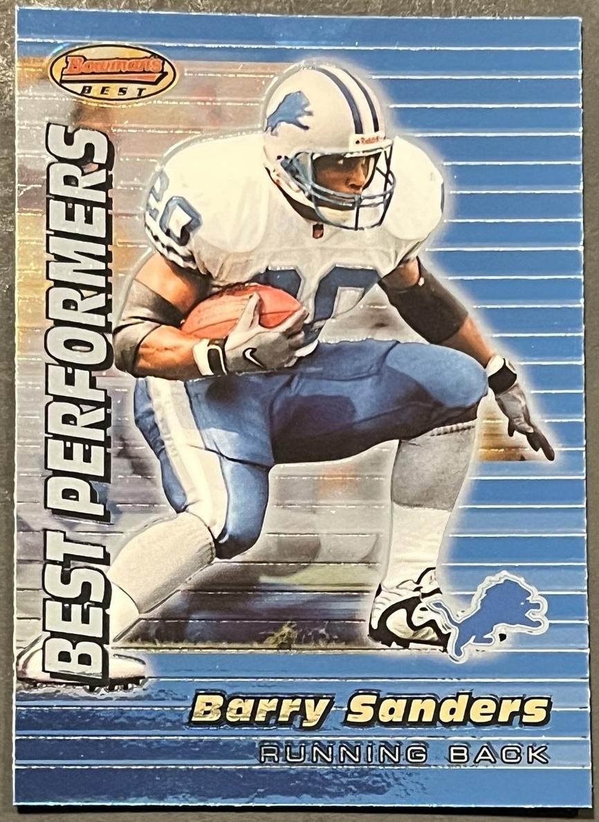 1999 Bowman's Best Football Barry Sanders #94 PSA 8.5
