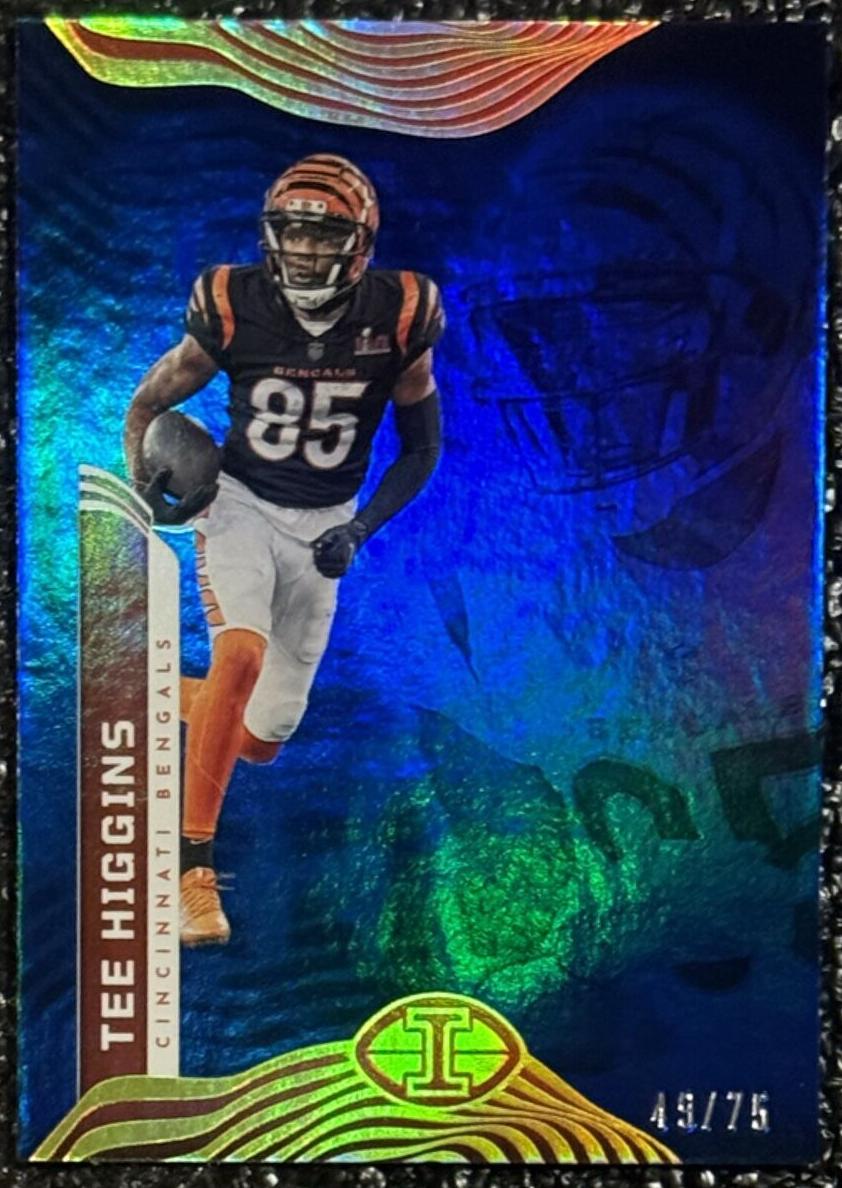 2022 Panini Illusions Football Trophy Collection Blue Tee Higgins #20
