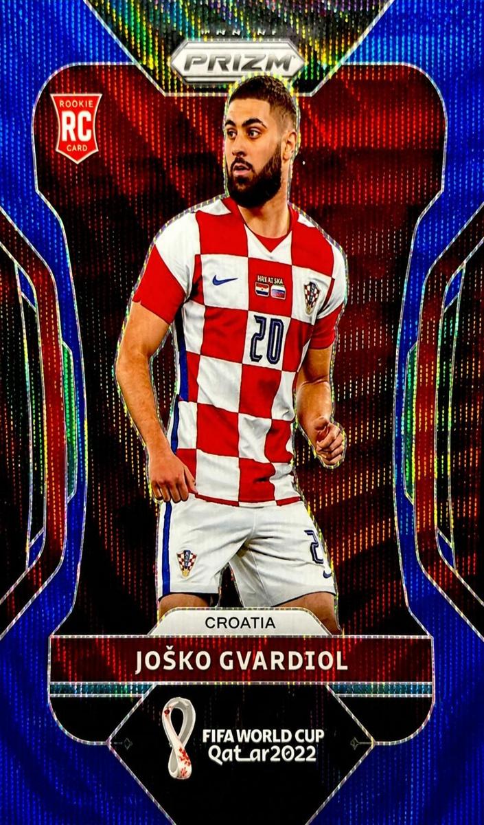 2022 Panini Prizm FIFA World Cup Qatar Soccer Prizms Blue Josko Gvardiol #59 PSA 9